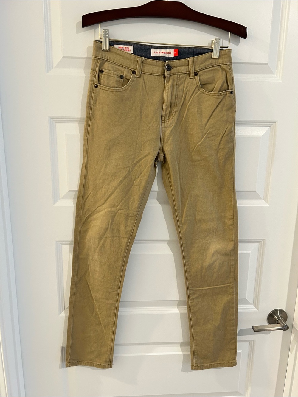 Lucky Brand Skinny Stretch Jeans Tan Size 14 Boys
Adjustable waist